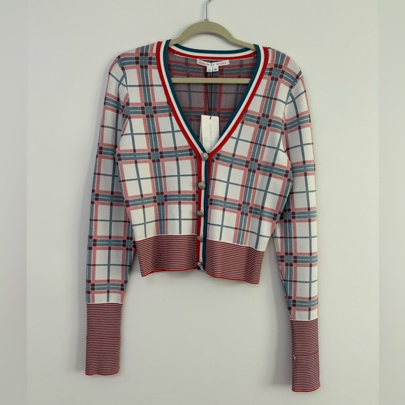 NWT Veronica Beard Merle Cardigan Plaid - Picture 4 of 9